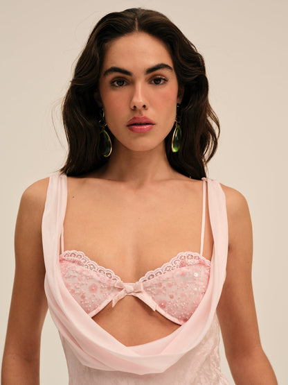 For Love and Lemons Florence Gown - Pink