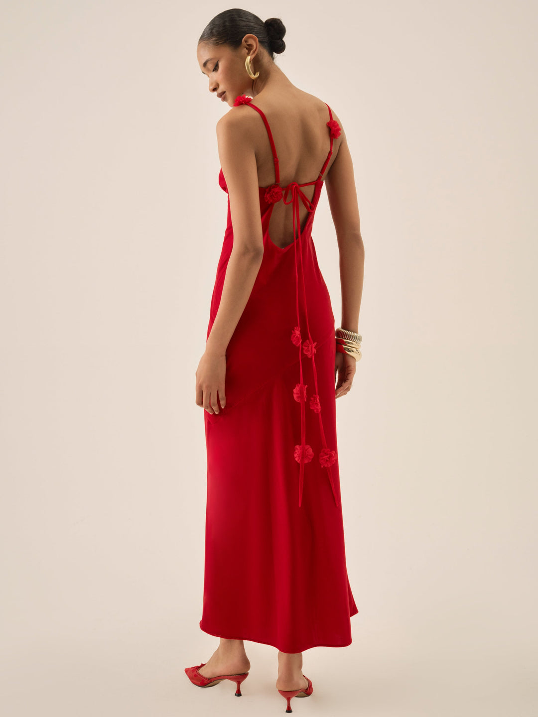 For Love and Lemons Huda Maxi Dress - Red