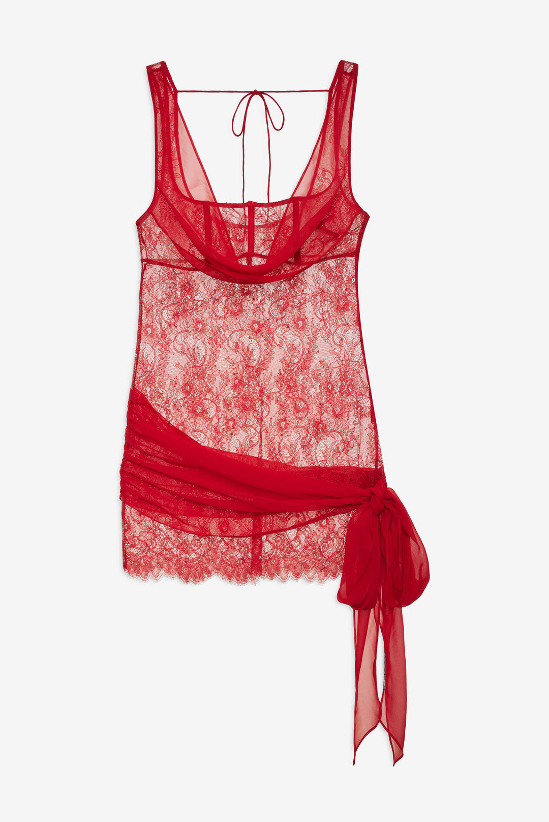 For Love and Lemons Sonja Slip Dress - Red