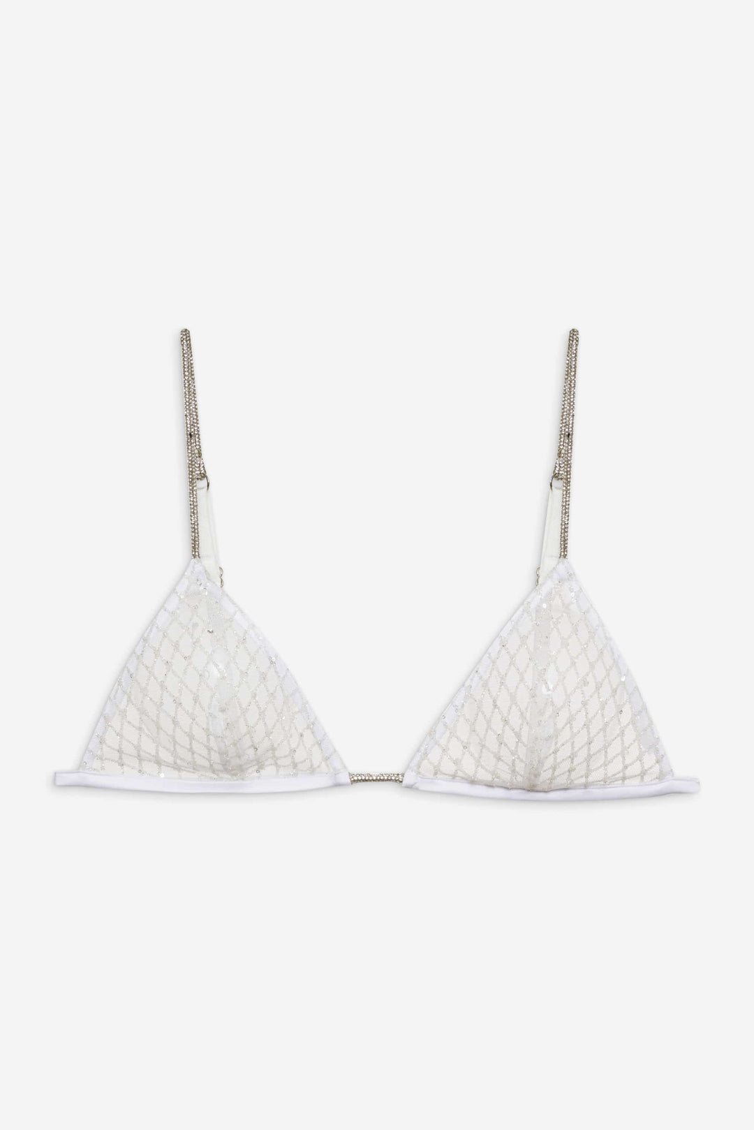 For Love and Lemons Glitter Bralette - White