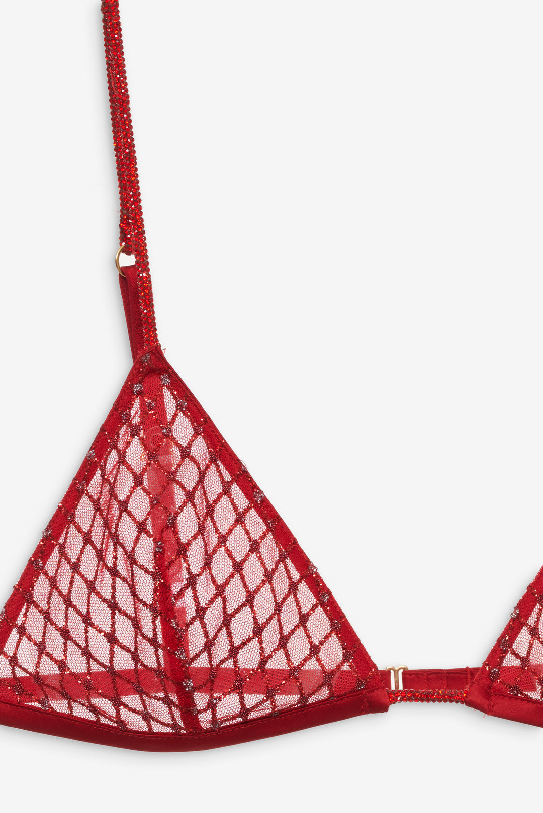 For Love and Lemons Glitter Bralette - Red