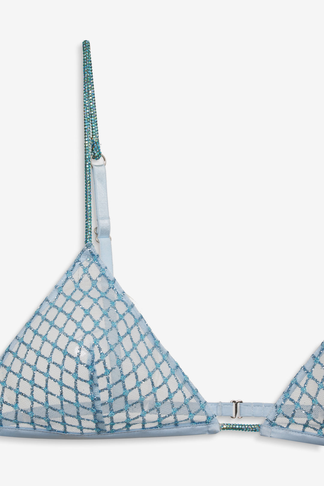 For Love and Lemons Glitter Bralette - Blue