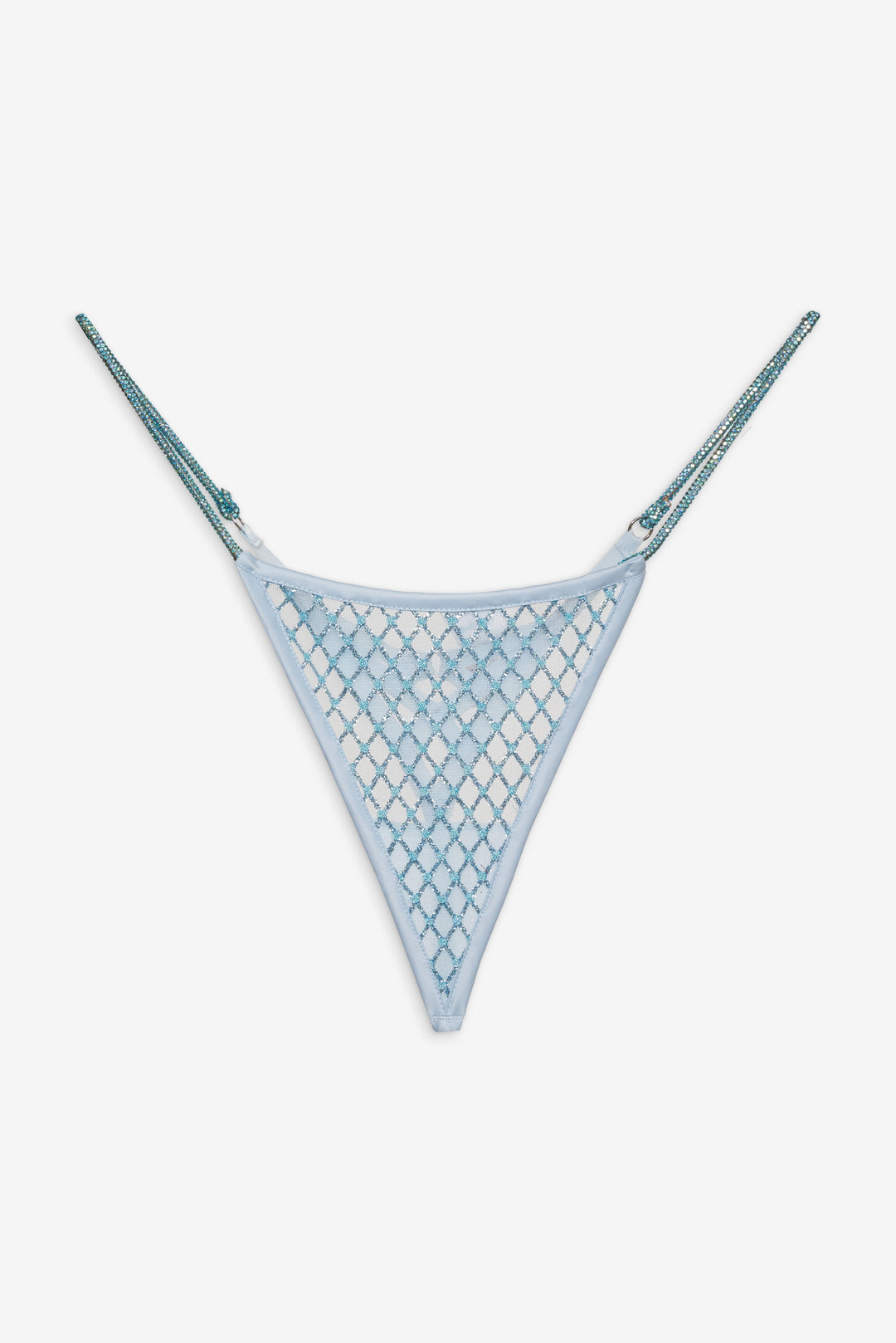 For Love and Lemons Glitter Thong Panty - Blue