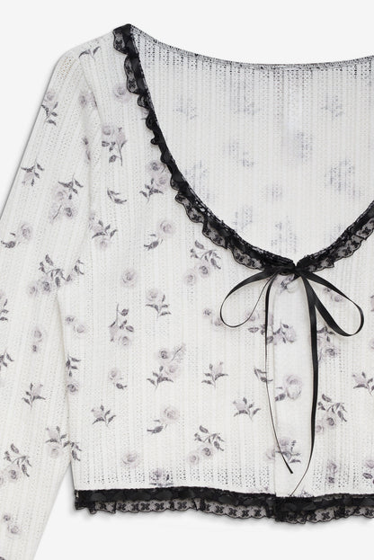 For Love and Lemons Fawn Cardigan - White