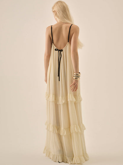 For Love and Lemons Rosalie Maxi Dress - Cream