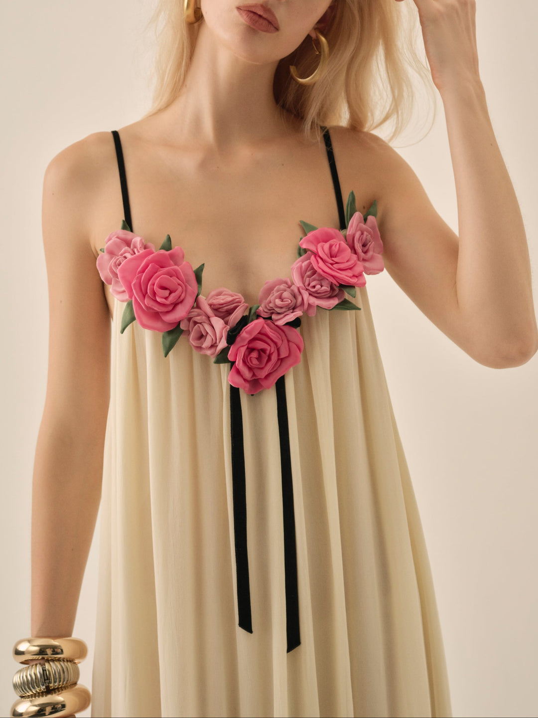 For Love and Lemons Rosalie Maxi Dress - Cream