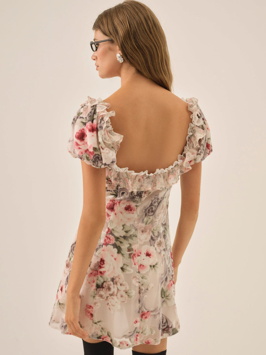 For Love and Lemons Nora Mini Dress - White