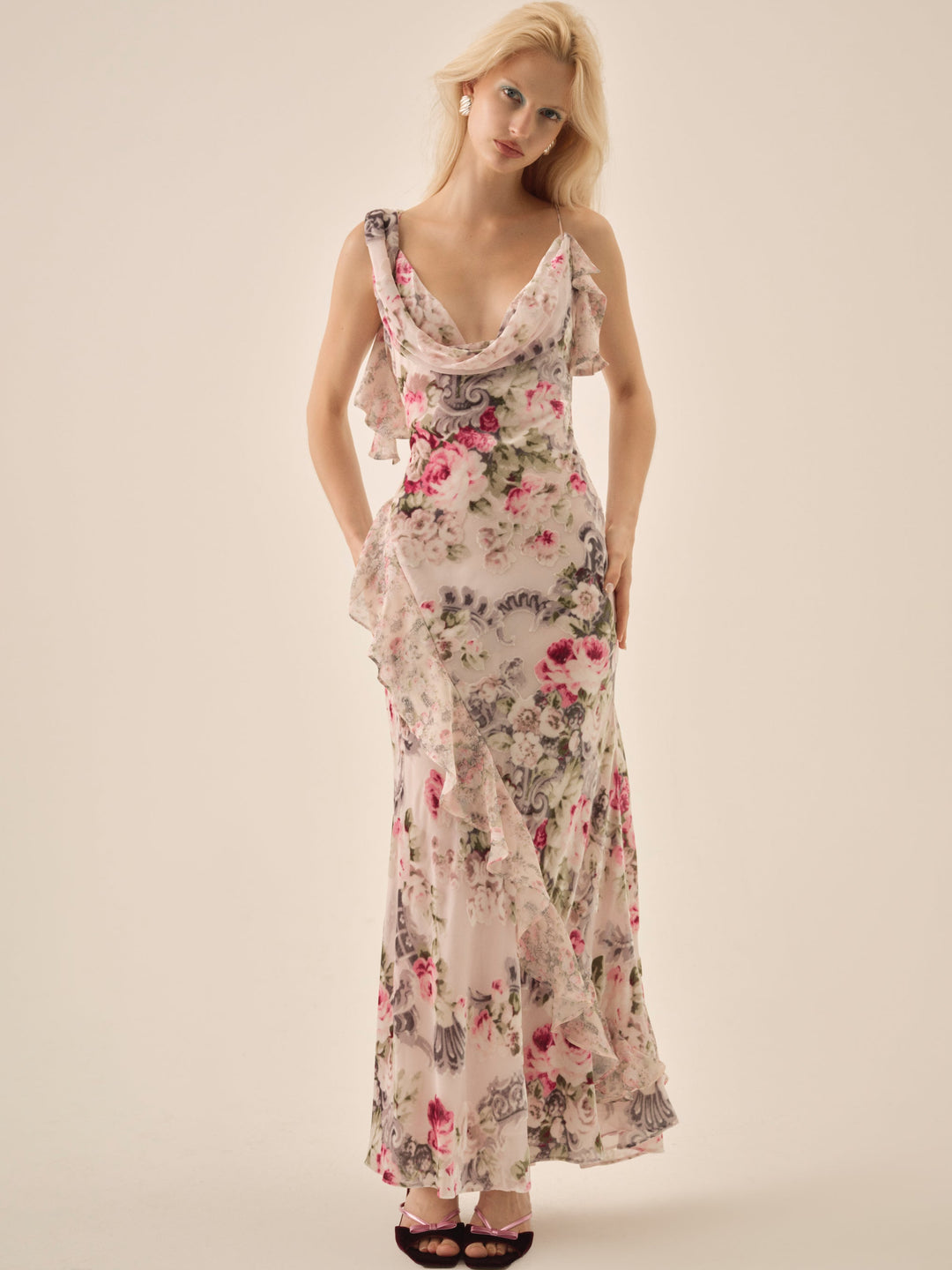 For Love and Lemons Nora Maxi Dress - White