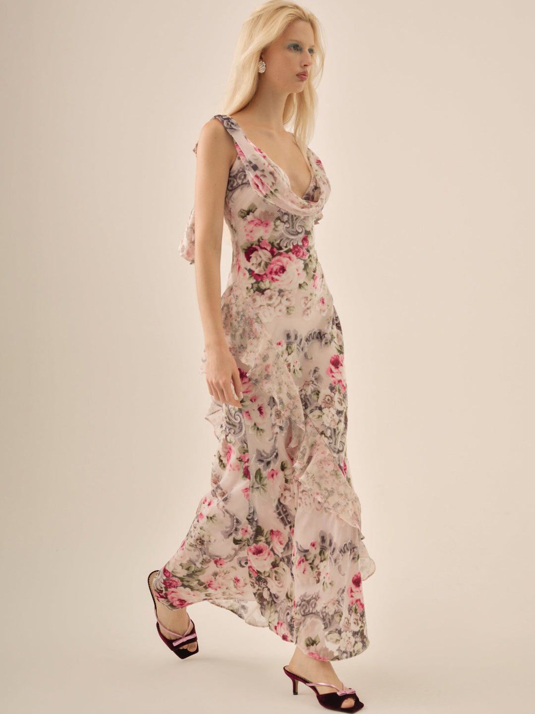 For Love and Lemons Nora Maxi Dress - White