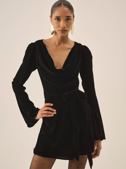For Love and Lemons Lucinda Mini Dress - Black