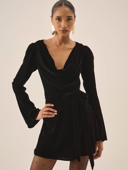 For Love and Lemons Lucinda Mini Dress - Black
