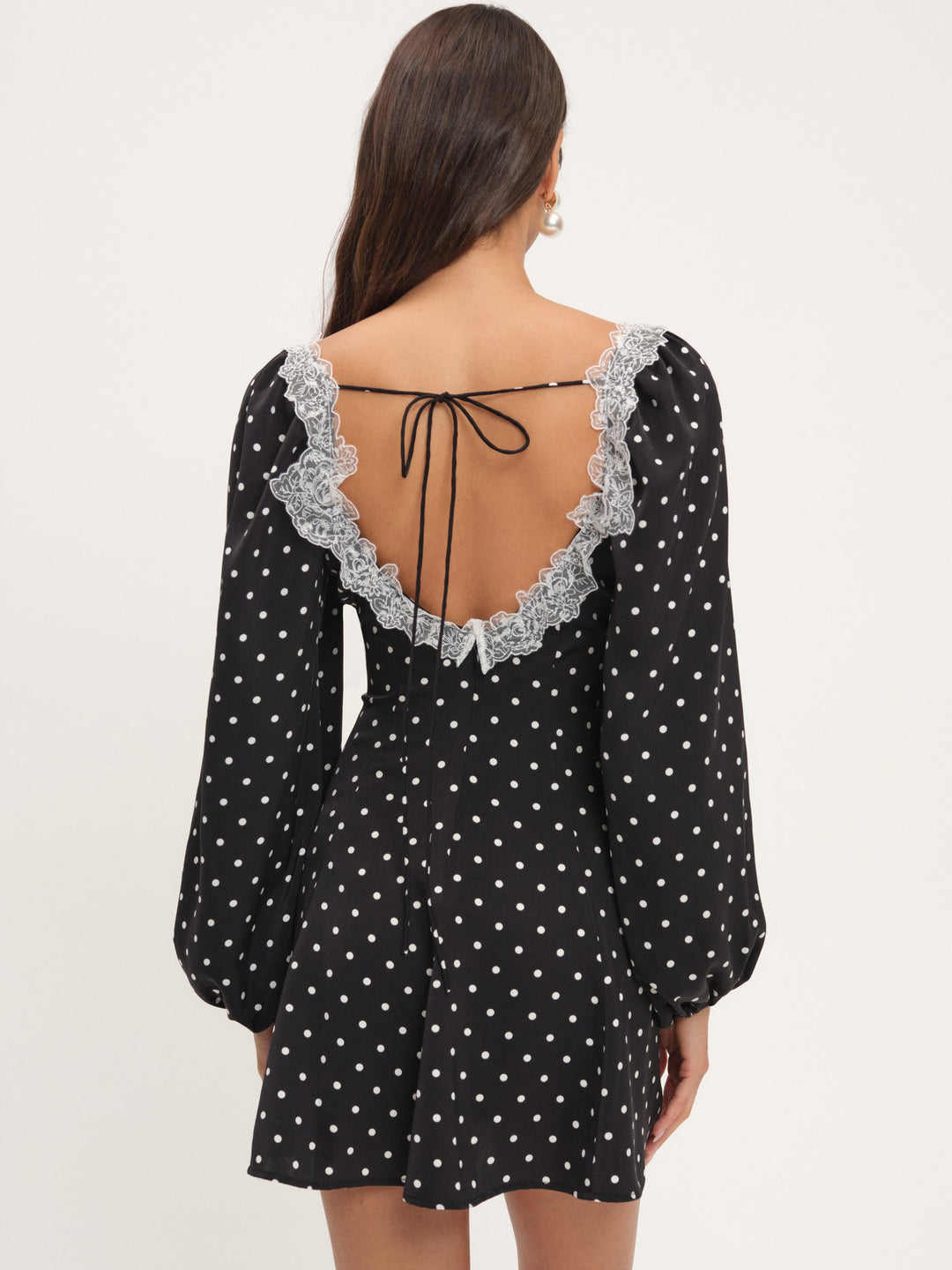 For Love and Lemons Deja Mini Dress - Black
