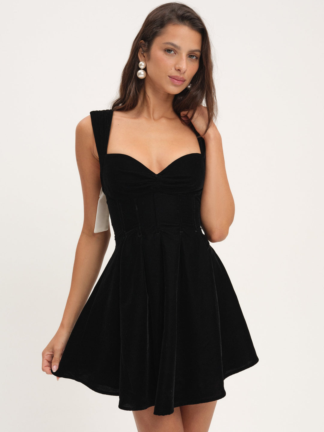 For Love and Lemons August Mini Dress - Black