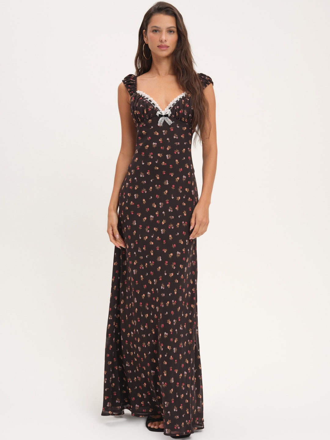 For Love and Lemons Emmaline Maxi Dress - Black