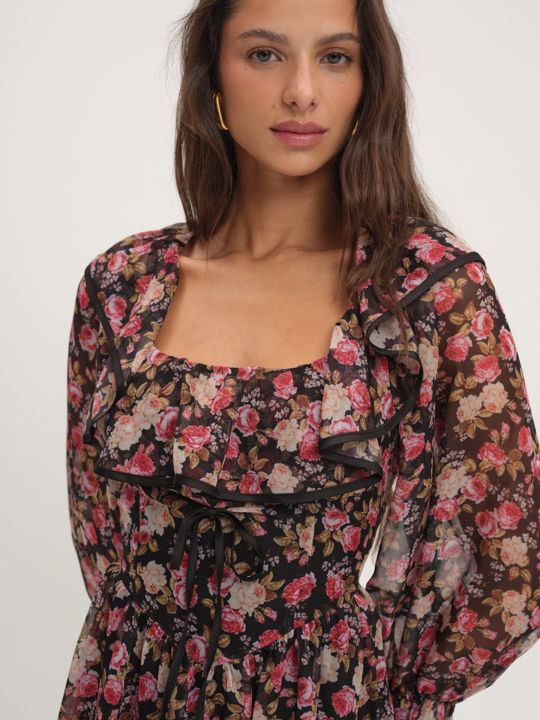 For Love and Lemons Amara Mini Dress - Black