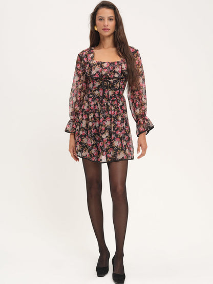 For Love and Lemons Amara Mini Dress - Black