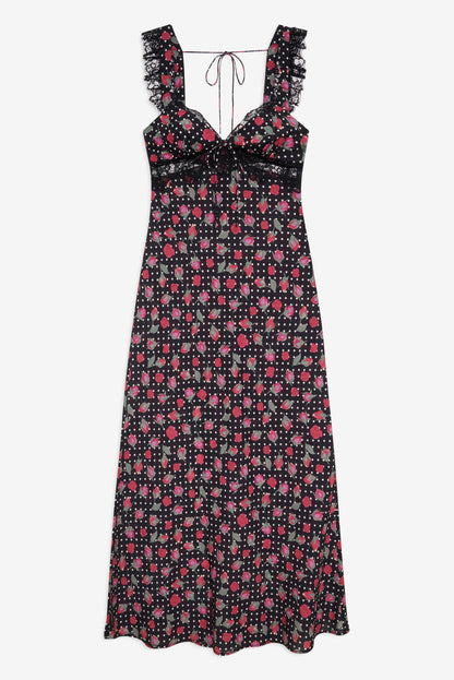 For Love and Lemons Clarisse Maxi Dress - Black