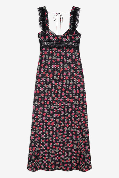 For Love and Lemons Clarisse Maxi Dress - Black