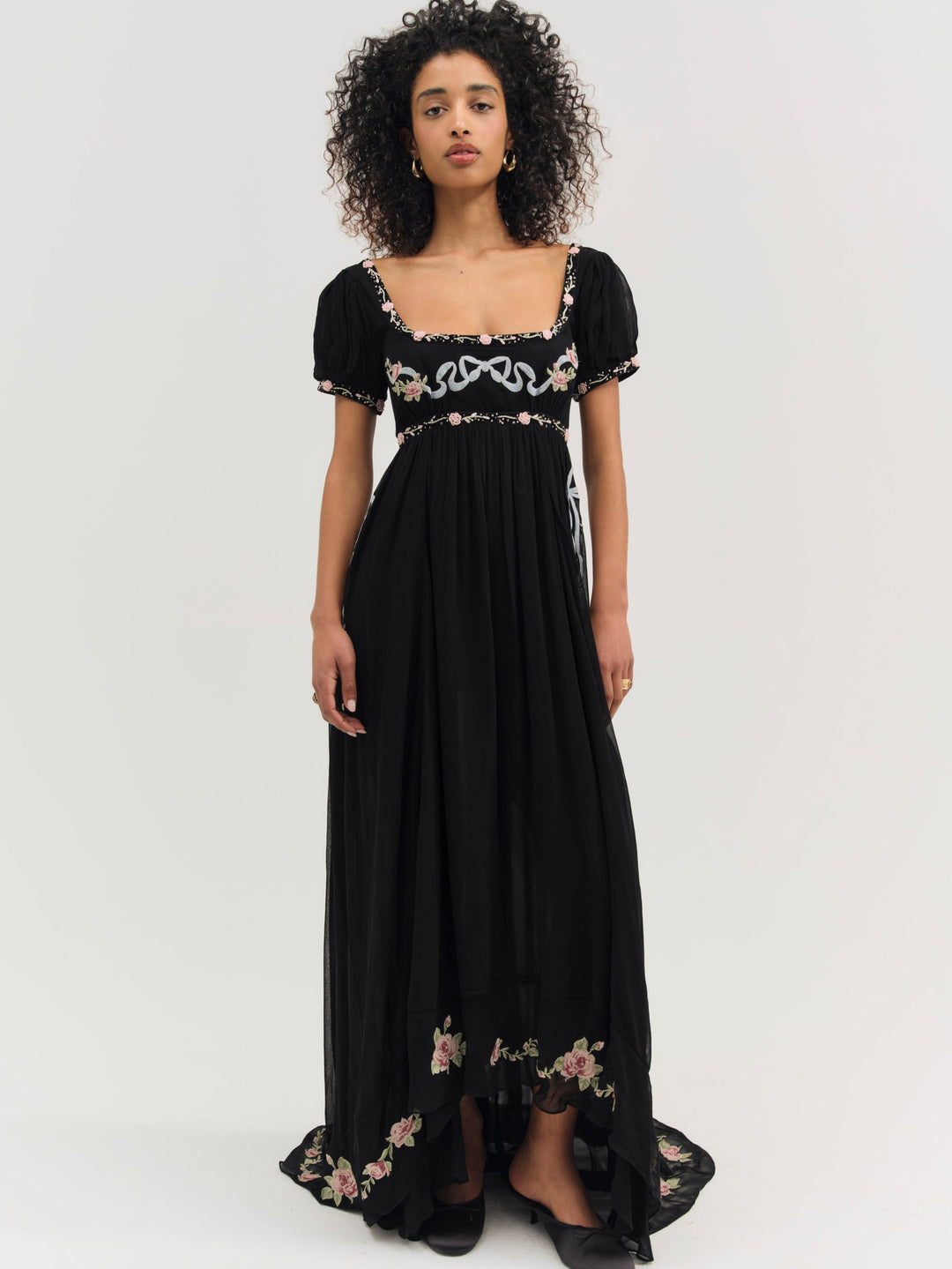 For Love and Lemons Rosemarie Maxi Dress - Black