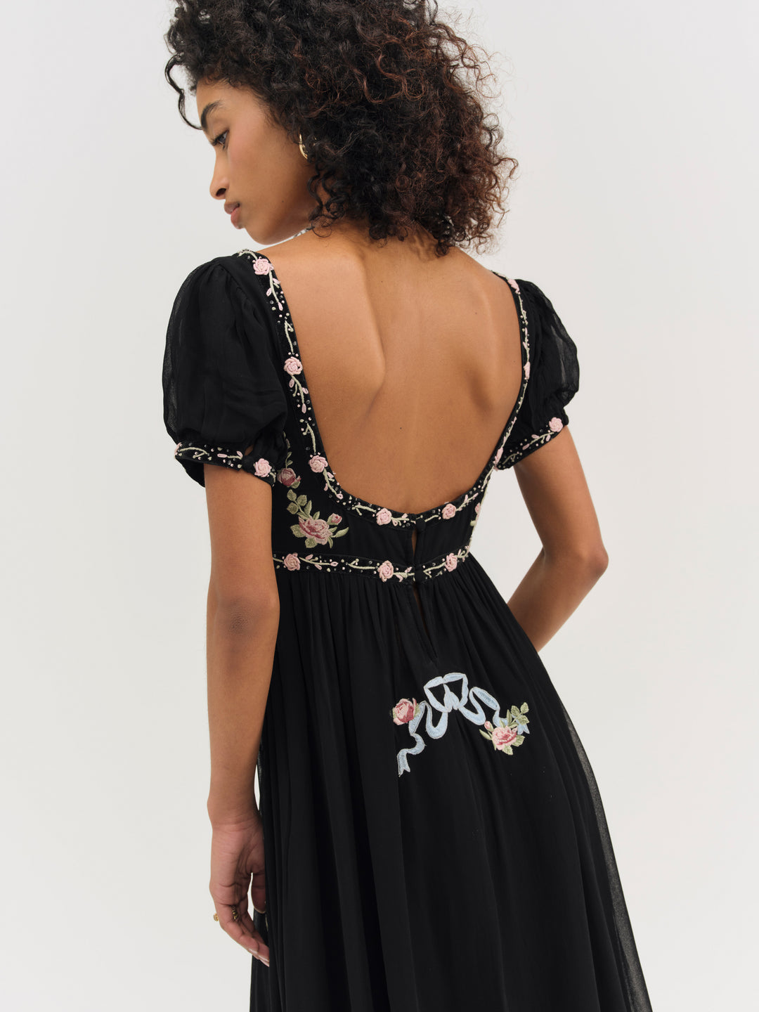 For Love and Lemons Rosemarie Maxi Dress - Black