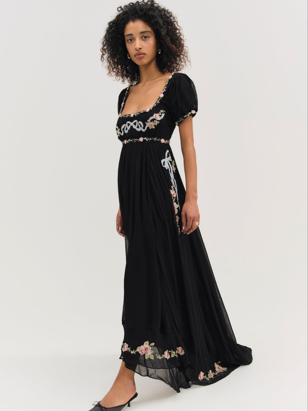 For Love and Lemons Rosemarie Maxi Dress - Black