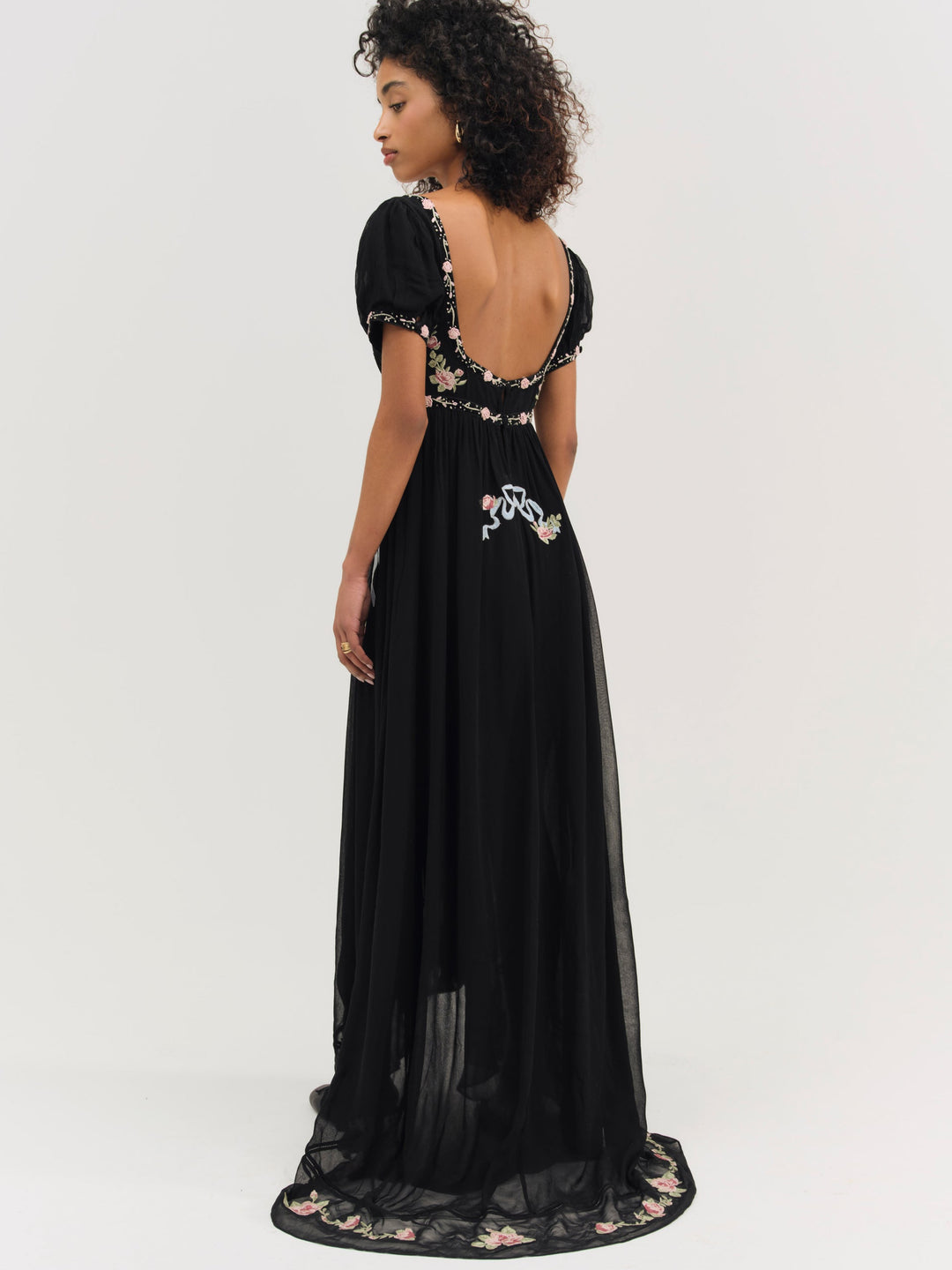 For Love and Lemons Rosemarie Maxi Dress - Black