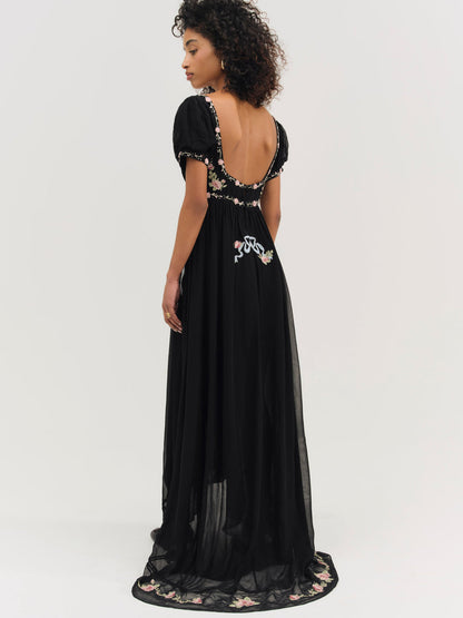 For Love and Lemons Rosemarie Maxi Dress - Black