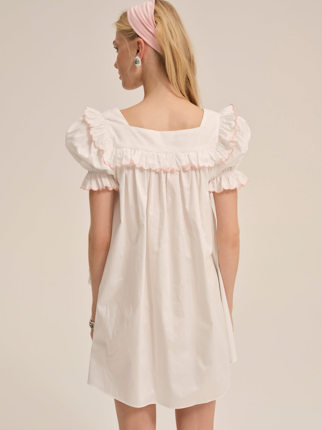 For Love and Lemons Tea Time Babydoll Dress - White