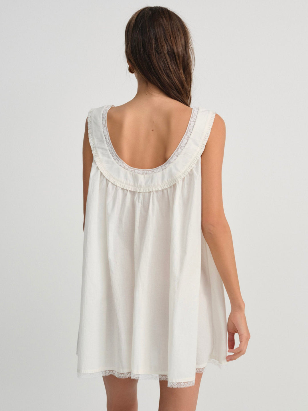 For Love and Lemons Venetia Slip Dress - Vintage Cream