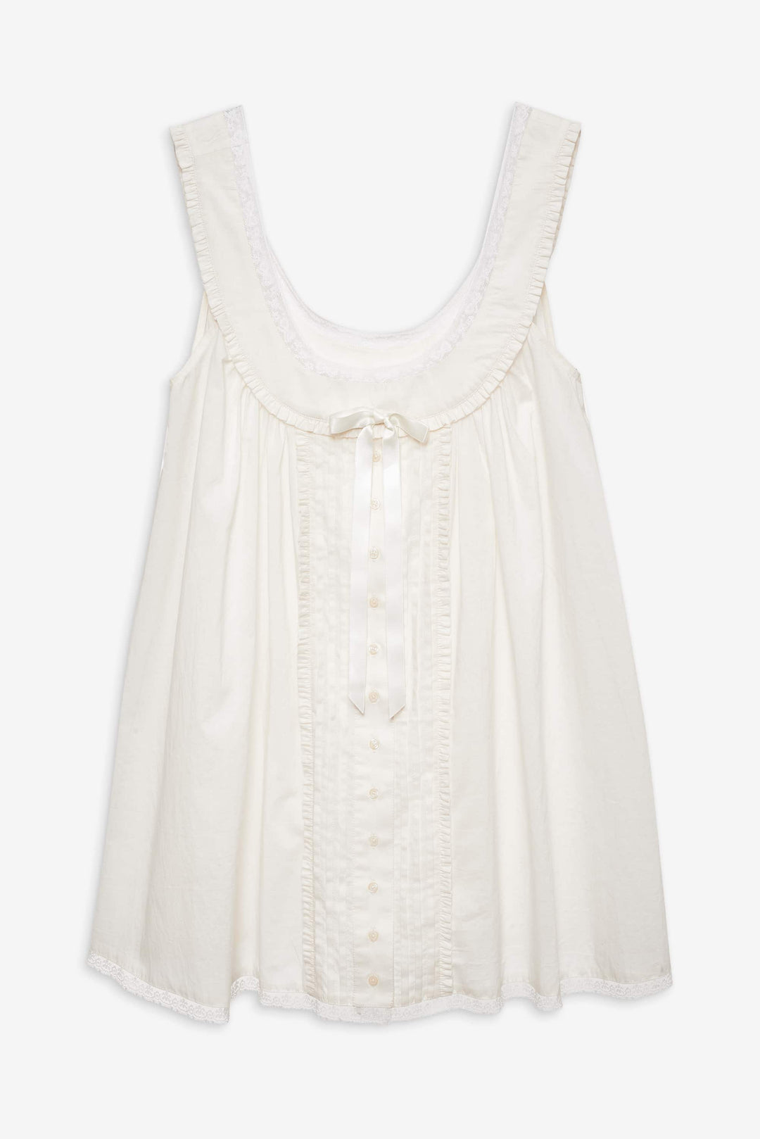 For Love and Lemons Venetia Slip Dress - Vintage Cream