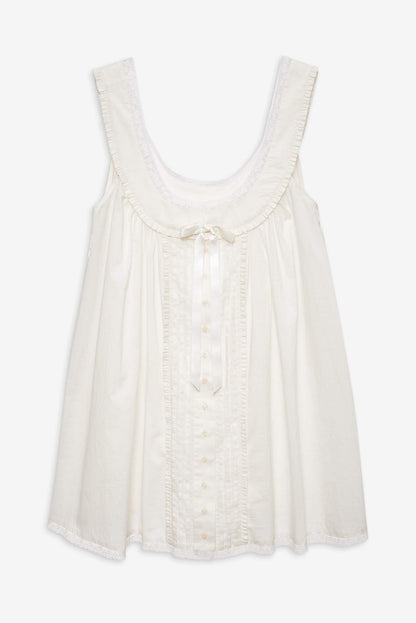 For Love and Lemons Venetia Slip Dress - Vintage Cream