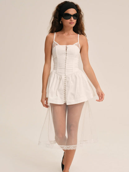 For Love and Lemons Susannah Midi Dress - White