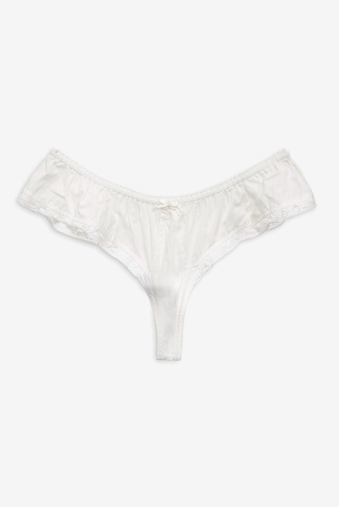 For Love and Lemons Venetia Thong Panty - Vintage Cream