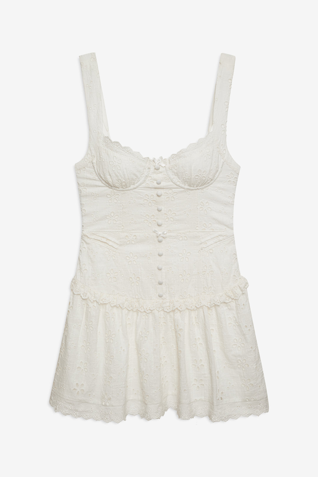 For Love and Lemons Dreamy Daisy Mini Dress - White