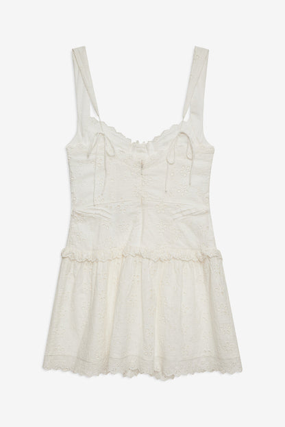 For Love and Lemons Dreamy Daisy Mini Dress - White