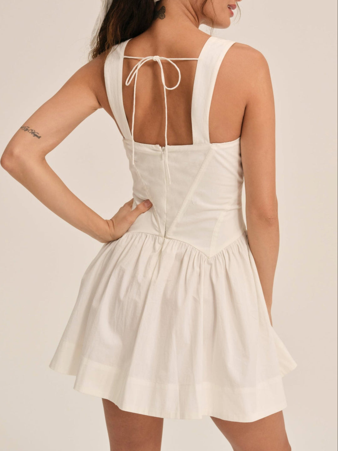 For Love and Lemons Chloe Mini Dress - White