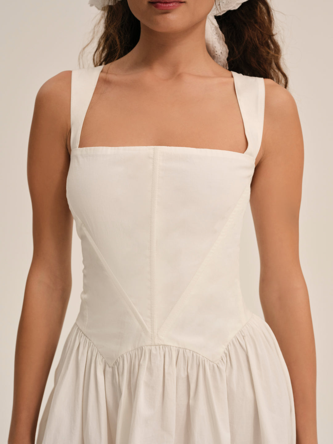 For Love and Lemons Chloe Mini Dress - White