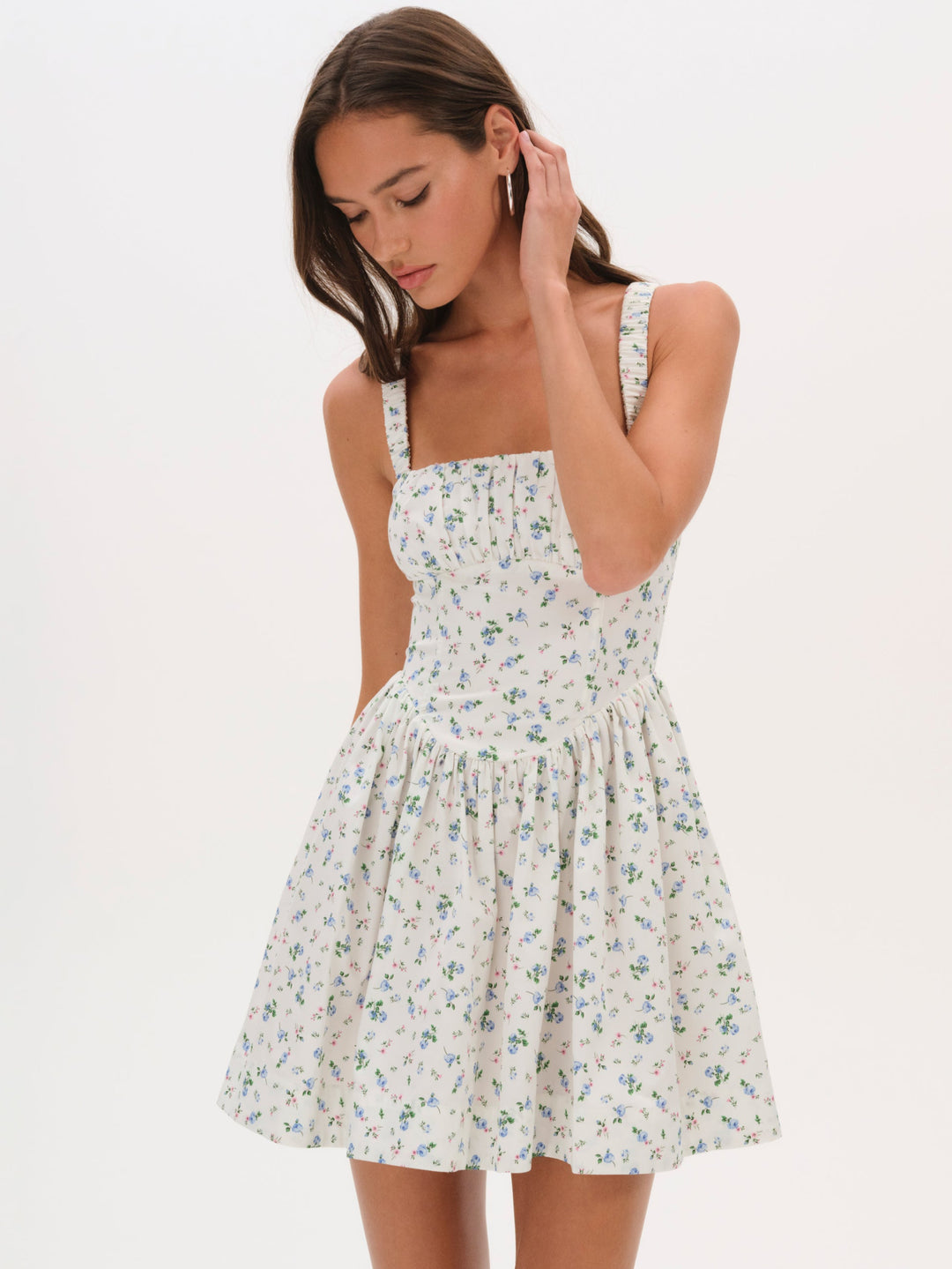 For Love and Lemons Zofia Mini Dress - Blue
