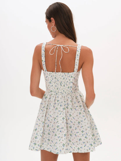 For Love and Lemons Zofia Mini Dress - Blue