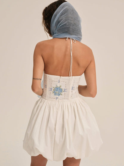 For Love and Lemons McKinley Mini Dress - White
