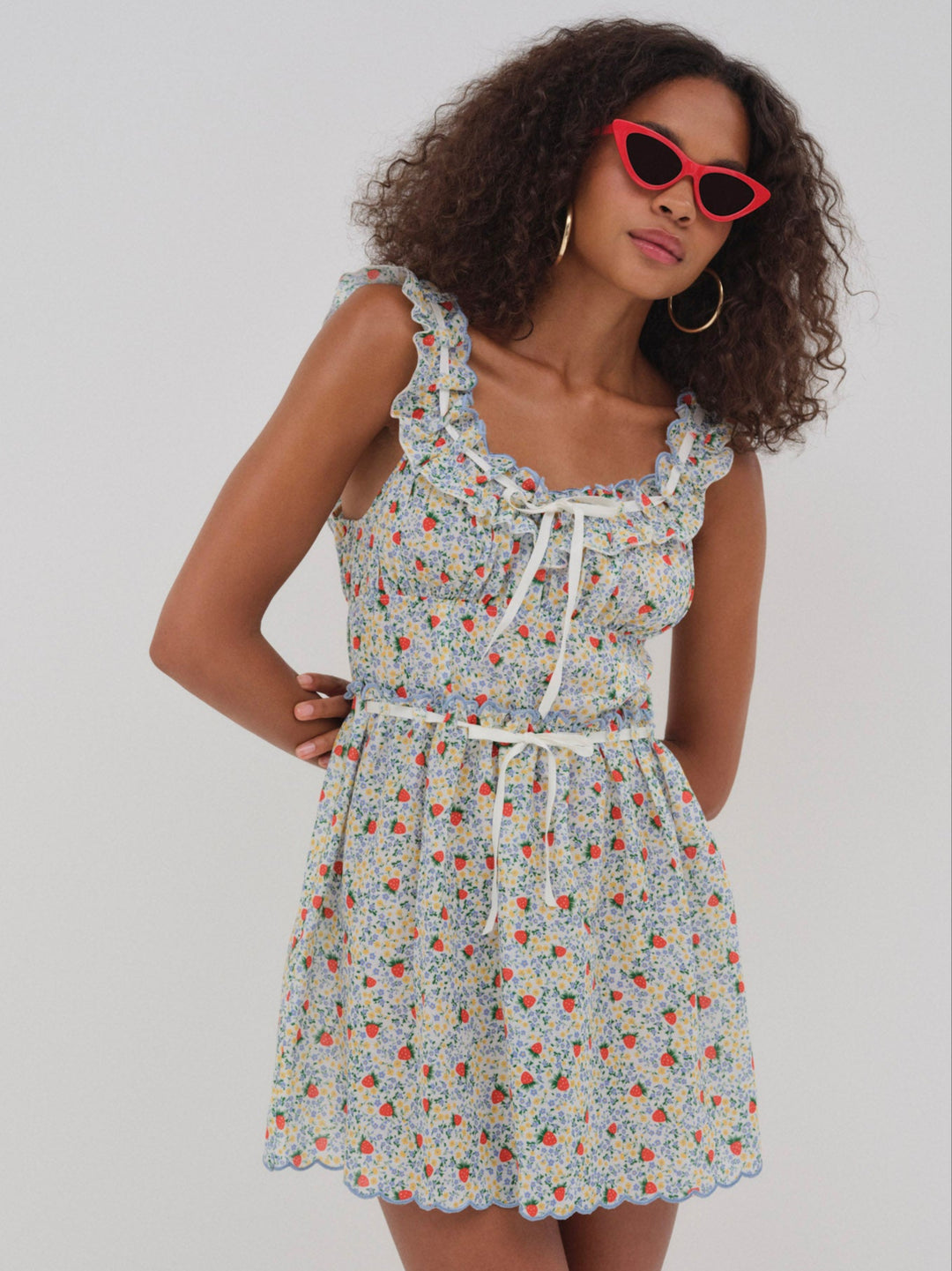 For Love and Lemons Strawberry Kiss Dress - Strawberry