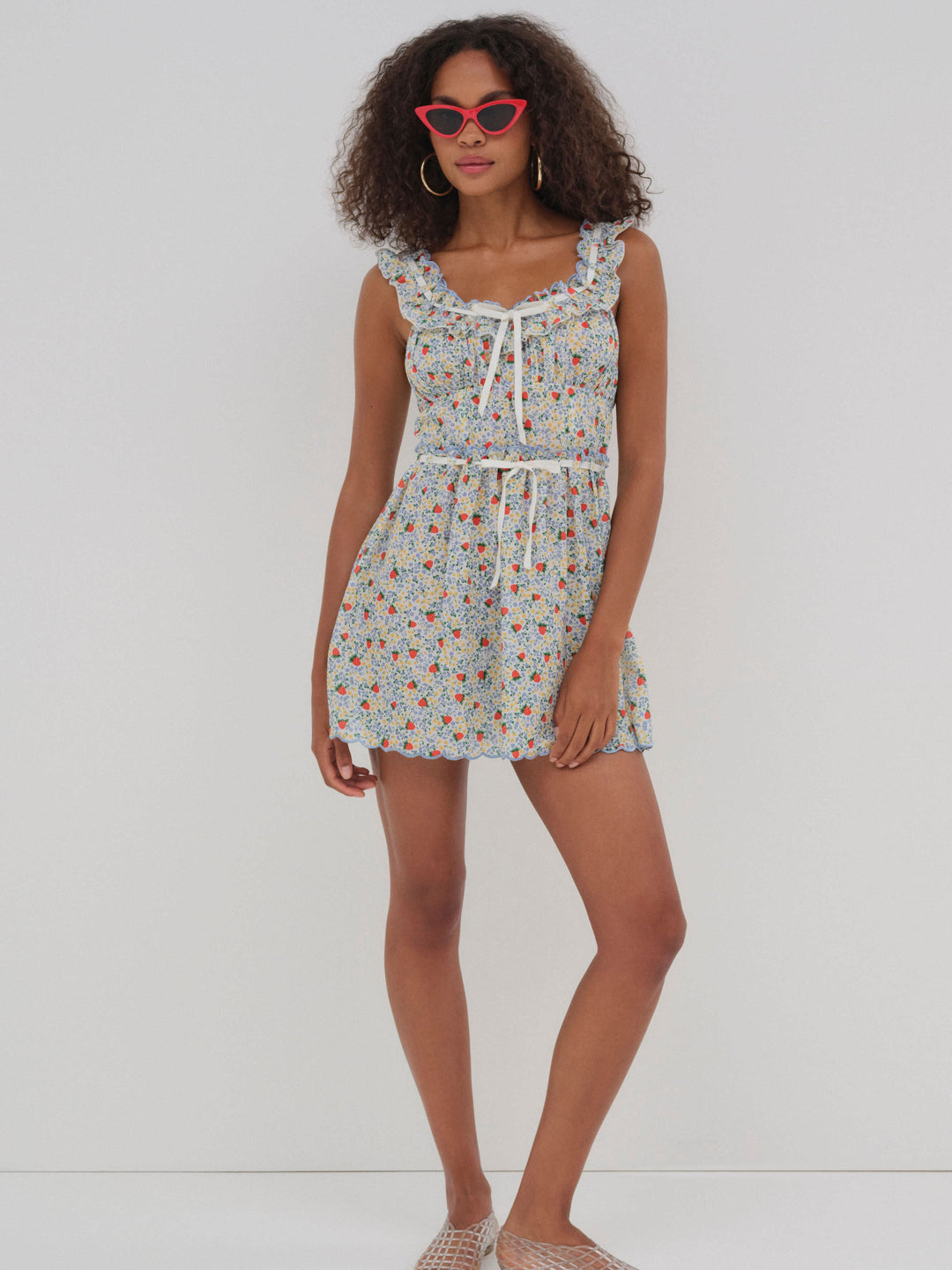 For Love and Lemons Strawberry Kiss Dress - Strawberry