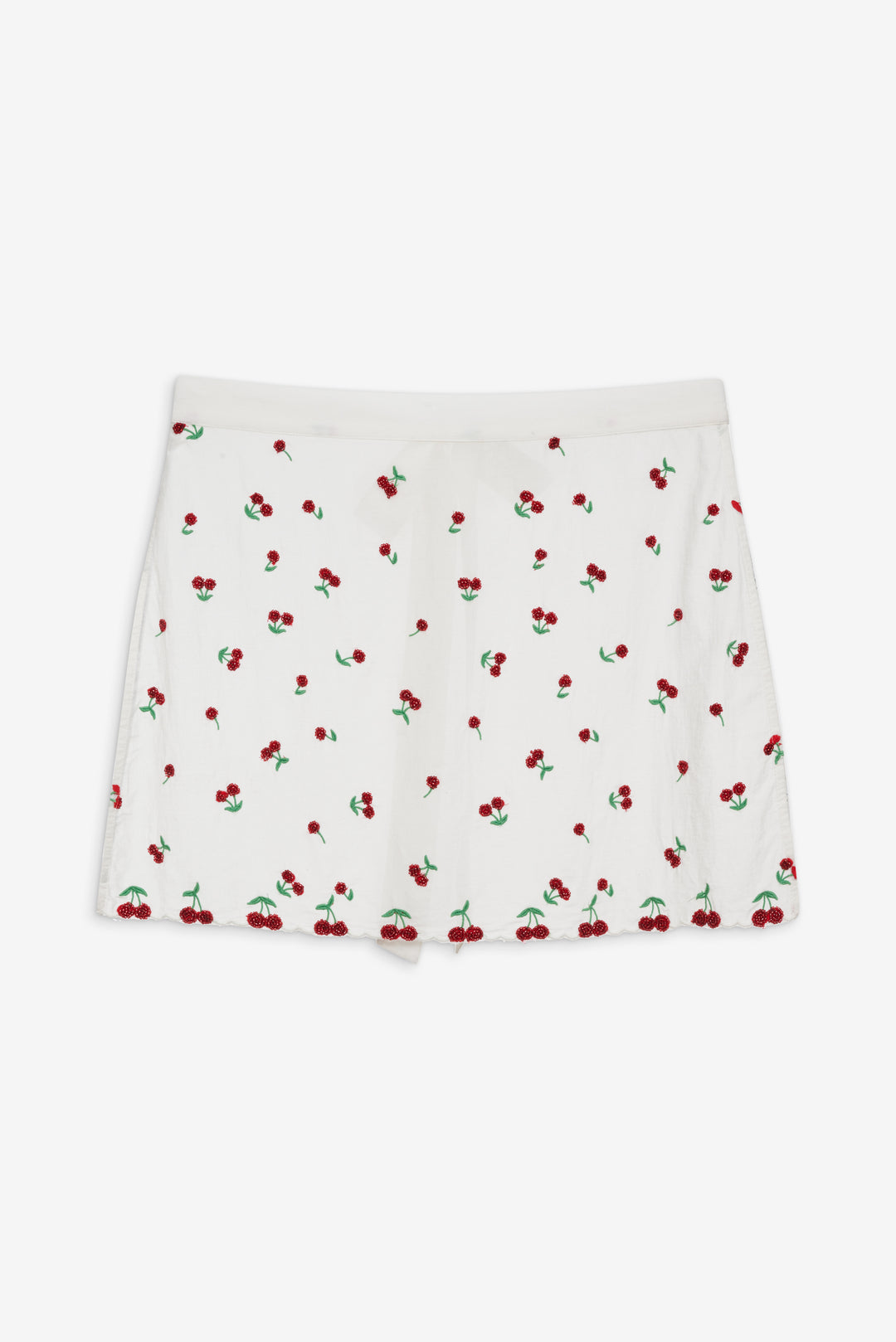 For Love and Lemons Beaded Cherries Apron - Red