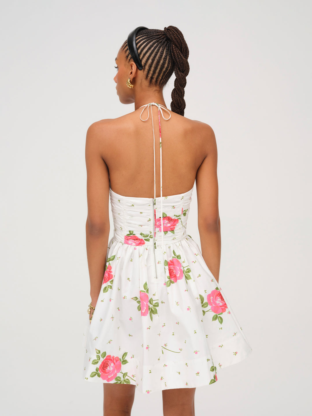 For Love and Lemons Rosebud Corset Mini Dress - White
