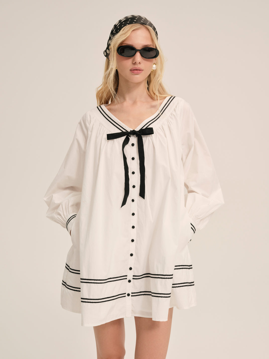 For Love and Lemons Shelly Mini Dress - White