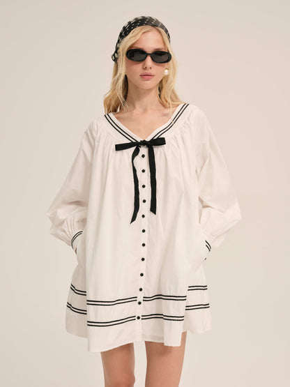 For Love and Lemons Shelly Mini Dress - White