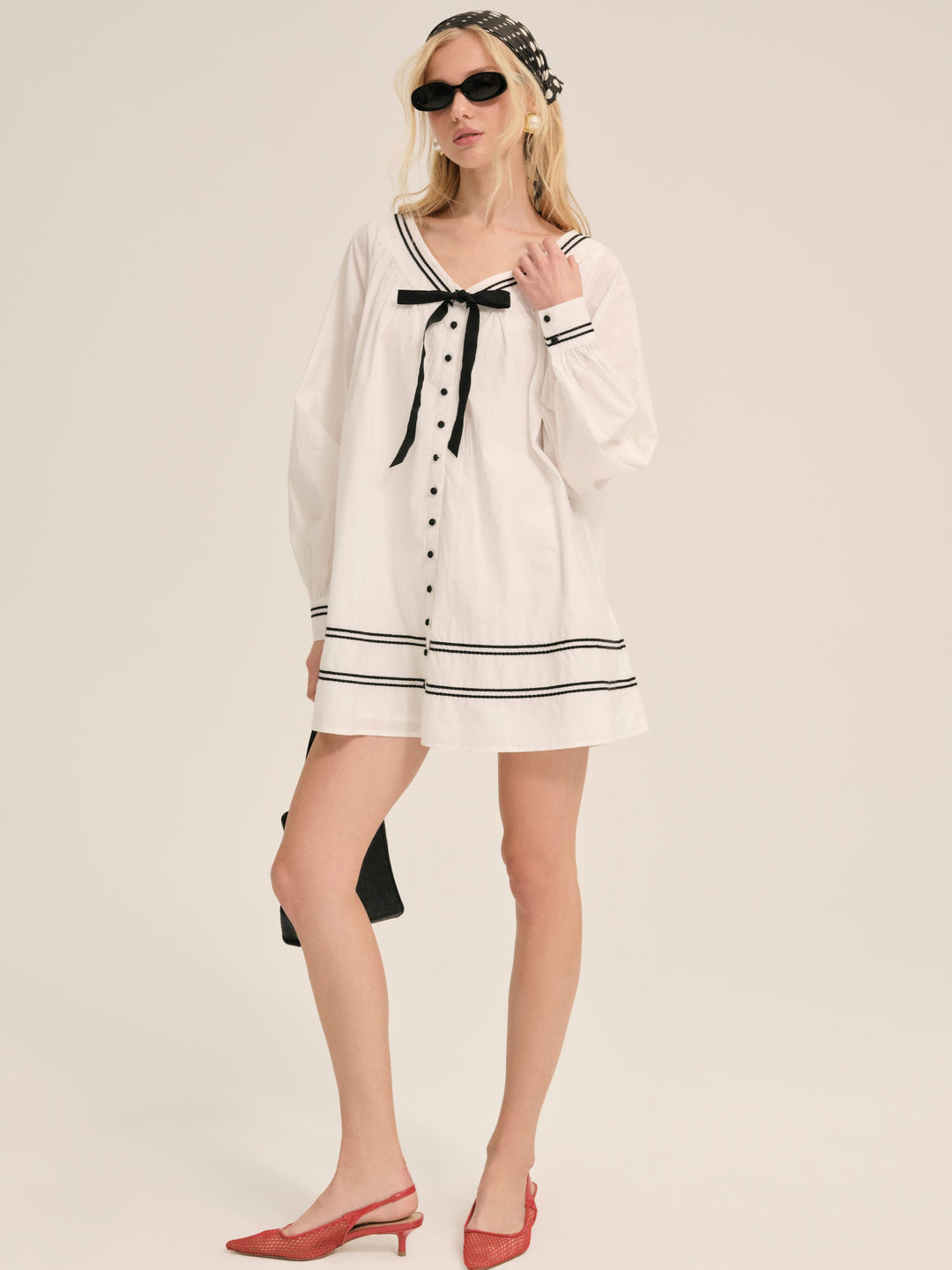 For Love and Lemons Shelly Mini Dress - White