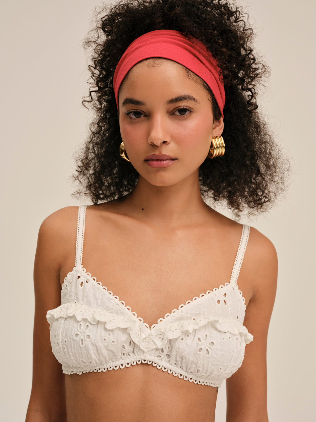 For Love and Lemons Dreamy Daisy Bra Top - White
