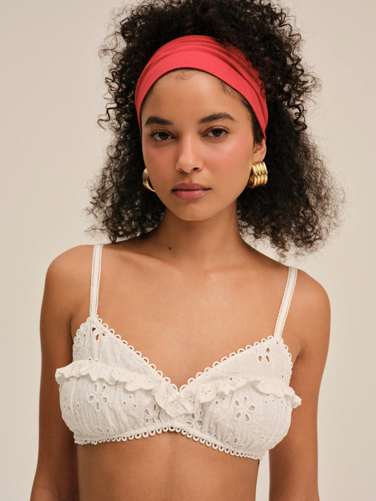 For Love and Lemons Dreamy Daisy Bra Top - White