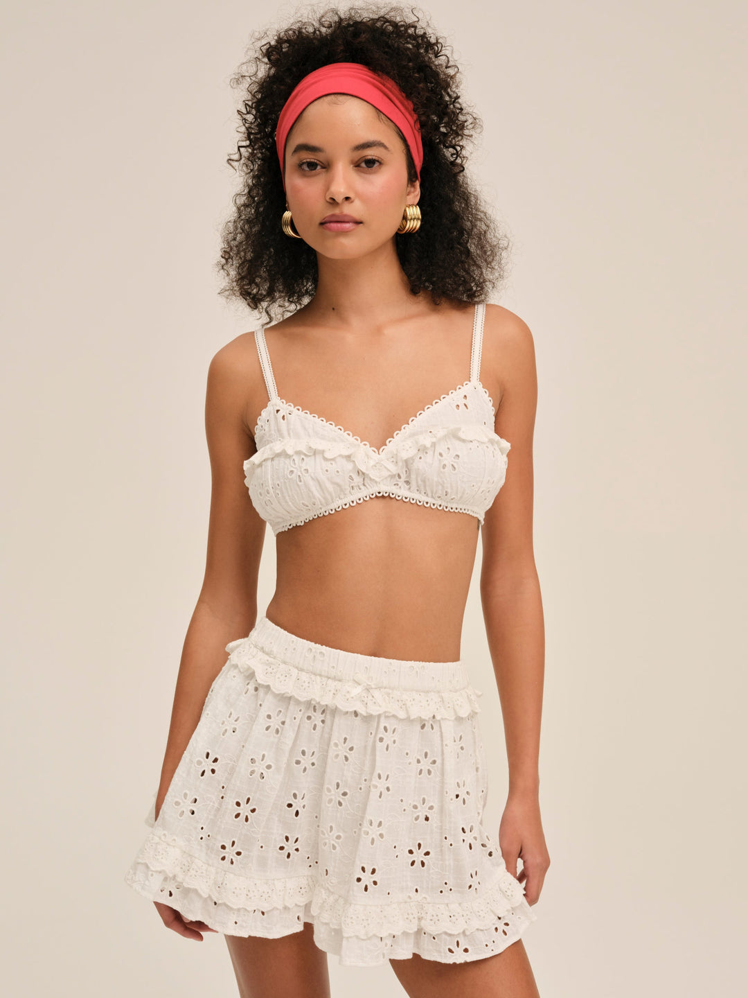 For Love and Lemons Dreamy Daisy Bra Top - White